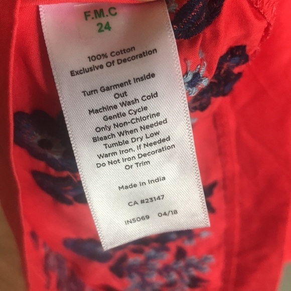 Talbots- embroidered cotton ruffle sheath dress. Size 6. Tea party preppy summer - Picture 7 of 9